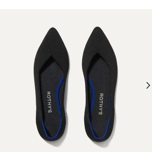 Rothy’s black point shoes